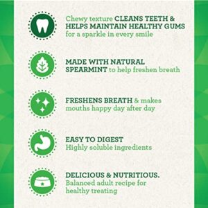 GREENIES Regular Natural Dog Dental Care Chews Oral Health Dog Treats Fresh Flavor, 12 oz. Pack (12 Treats)