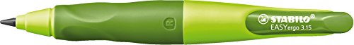 Handwriting Pencil - STABILO EASYergo 3.15 - Right Handed - Light Green/Dark Green + Sharpener