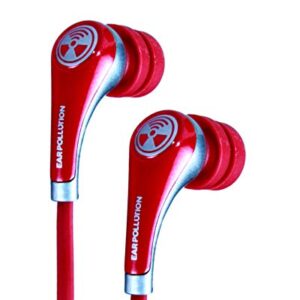 iFrogz IFPZMB-RD0 Ear Pollution Plugz, Earbuds for Mobile Devices, Red