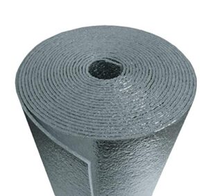 us energy products 2 pack wholesale lot: reflective foam core insulation kit: 2 rolls (size 48"x25') includes 25' foil tape per roll, knife & squeegee. multipurpose home insulation meets fire code