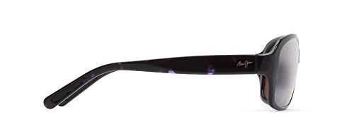 Maui Jim Women's Koki Beach Polarized Fashion Sunglasses, Purple Tortoise/Maui Rose®, Medium