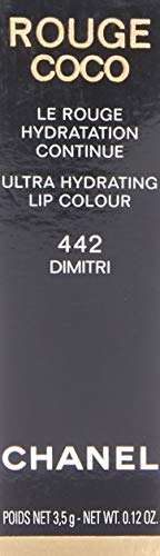 Chanel Rouge Coco Ultra Hydrating Lip Color # 442 Dimitri Lipstick for Women, 0.12 Ounce