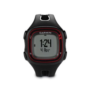 garmin forerunner 10 gps watch - black/red (renewed)