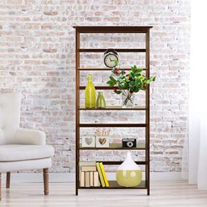 Casual Home Mission Style 5-Shelf Bookcase, Walnut