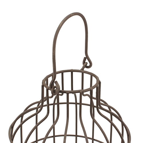 Stonebriar SB-5393C 2PC Wire METAL CLOCHE SET, Set of 2, Brown