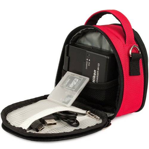 Protective Slim Camera Case Pouch Bag Compatible with Akaso EK7000, Brave 4 6 Plus 7 LE, V50X V50 Pro SE Elite Action Camera (Pink)