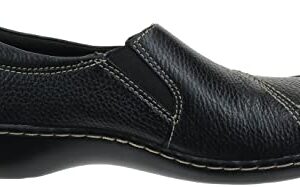 Clarks womens Ashland Lane Q Slip On Loafer, Black, 9.5 US