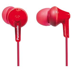 panasonic wired earphones - wired , red rp-hje125e-r