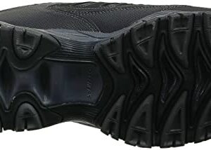 Skechers Men's Cankton Steel Toe, Black/Charcoal, 12