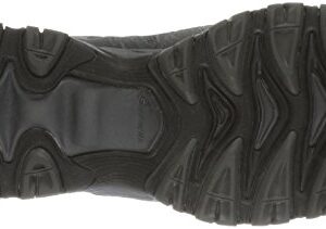 Skechers Men's Cankton Steel Toe, Black/Charcoal, 12