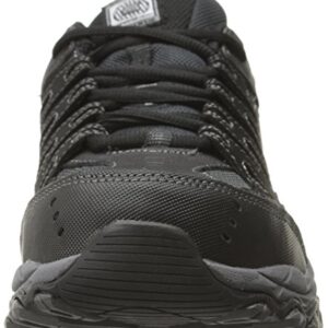 Skechers Men's Cankton Steel Toe, Black/Charcoal, 12