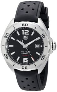tag heuer men's waz2113.ft0823 analog display swiss automatic black watch