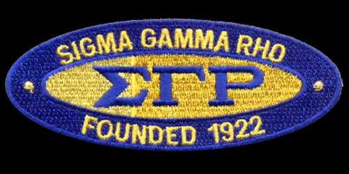 Sigma Gamma Rho New Oval Founding Date Emblem Patch