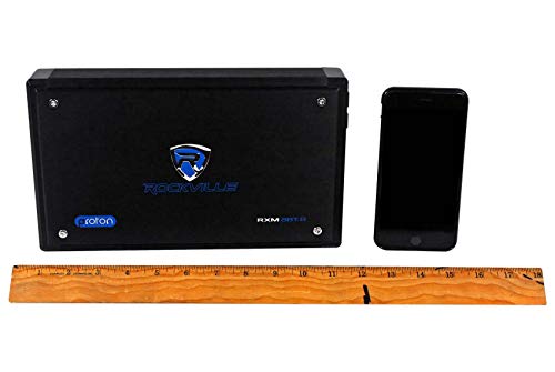 Rockville New RXM8BTB 8 Channel 1500 Watt Marine/Boat Amplifier Amp w/Bluetooth , Black