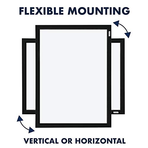 Quartet Magnetic Whiteboard, 17 x 23 inches White Board, Dry Erase Board, Black Frame (MWDW1723M-BK)