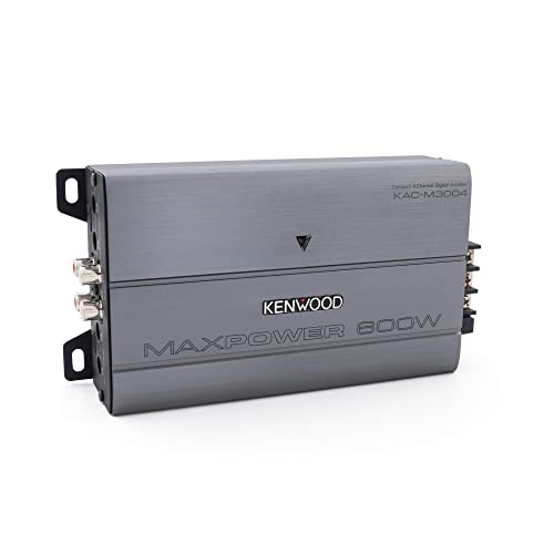 Kenwood KAC-M3004 Compact 600W 4-Channel Car/Marine/Powersports Digital Amplifier