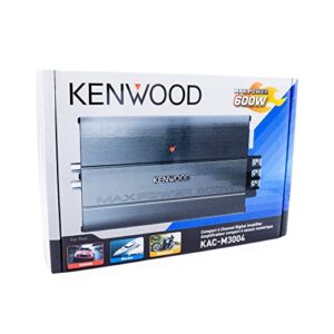 Kenwood KAC-M3004 Compact 600W 4-Channel Car/Marine/Powersports Digital Amplifier