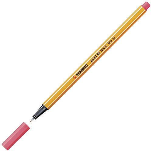 STABILO Point 88 Pen, Neon Red