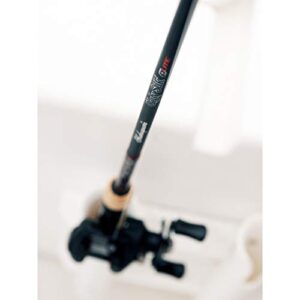 Ugly Stik 6’6” Elite Baitcast Fishing Rod and Reel Casting Combo, Ugly Tech Construction with Clear Tip Design, 6’6” 1-Piece Fast Action Rod