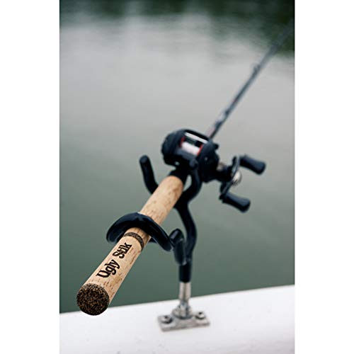 Ugly Stik 6’6” Elite Baitcast Fishing Rod and Reel Casting Combo, Ugly Tech Construction with Clear Tip Design, 6’6” 1-Piece Fast Action Rod