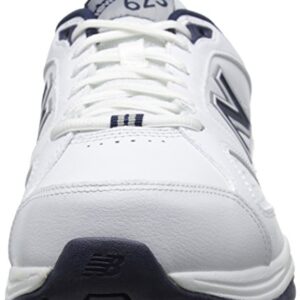 New Balance Men's 623 V3 Casual Comfort Cross Trainer, White/Navy, 12 X-Wide