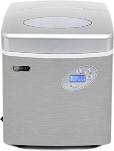 whynter imc-491dc portable 49lb capacity stainless steel with water connection ice makers, one size