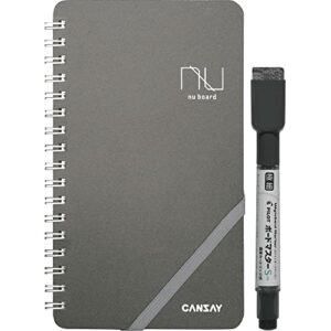 nu board memo size (4 x 7 inch) ngsh03fn08 whiteboard notebook - dry erase notebook - mini size dry erase board - environmentally reusable notebook