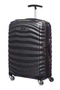 samsonite lite-shock hand luggage, 55 centimeter cabin spinner, 36 liters, black