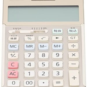 Casio full-scale practice calculator verification, tax calculation just type 12-digit JS-20WK-GD