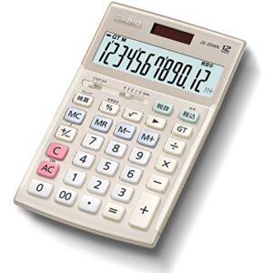 Casio full-scale practice calculator verification, tax calculation just type 12-digit JS-20WK-GD