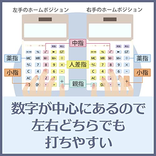 Casio full-scale practice calculator verification, tax calculation just type 12-digit JS-20WK-GD