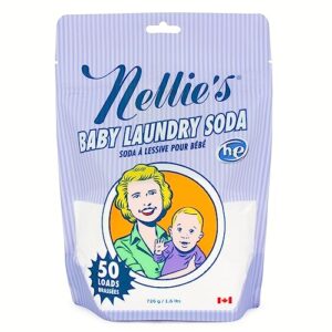 nellie's baby powder laundry pouch safe for infants' sensitive skin, non-toxic, 1.6 pound