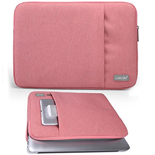 Lacdo Laptop Sleeve for Women, Laptop Sleeve Case for 14 inch New MacBook Pro M2 / M1 Pro Max A2779 A2442 2023-2021, Old 13 inch MacBook Air Pro, 13.5" Surface Book 3 2 1, Asus HP Dell Lenovo Bag,Pink
