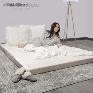 Milliard Full Tri Folding Mattress with Washable Cover, Full Size (75 inches x 52 inches x 4 inches)