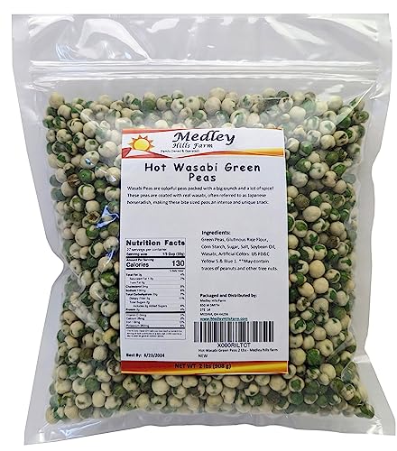 Hot Wasabi Green Peas 2 Lbs - Medley hills farm