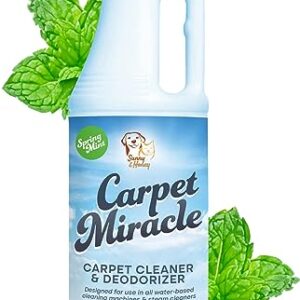 Carpet Miracle - Carpet Cleaner Shampoo Solution for Machine Use, Deep Stain Remover and Odor Deodorizing Formula, Use On Rug Car Upholstery and Carpets (32FL OZ)