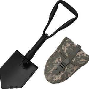 USGI US Military Original Issue E-Tool Entrenching Shovel with ACU OR Multicam Carrying Case/Pouch