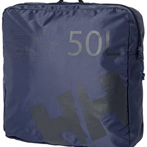 Helly Hansen unisex-adult Unisex HH Duffel Bag 2 Packable Bag with Optional Backpack Straps, 689 Evening Blue, 50L (Medium)