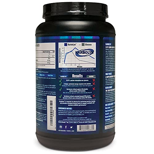 Siren Labs Ultra Karbs Mass Gainer Post Workout Muscle Builder Healthy Carb Loading - Carbohydrate Blend with KarboLyn - More Energy, Faster Recovery - Weight Gainer for Men (40 Servings)