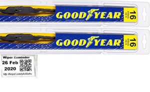 premium - windshield wiper blade set/kit/bundle for 1983-1986 chevrolet k5 blazer - driver & passenger blades & reminder sticker