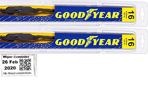 Premium - Windshield Wiper Blade Set/Kit/Bundle for 1983-1986 Chevrolet K5 Blazer - Driver & Passenger Blades & Reminder Sticker