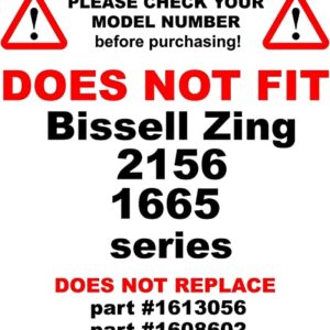 HQRP 2-Pack Dirt Cup Filter Assembly compatible with Bissell 6489, 64892, 64894 Bagless Canister Vacuum Cleaner, parts 203-1772 and 203-1532 Replacement