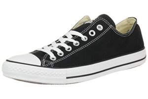 converse unisex chuck taylor all star low top black sneakers - 10 d(m) us