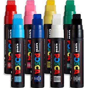 posca colouring - pc-17k full range set of 8 - in gift box
