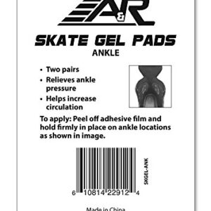 A&R Sports Ankle Skate Gel Pad (Pack of 4) , package may vary