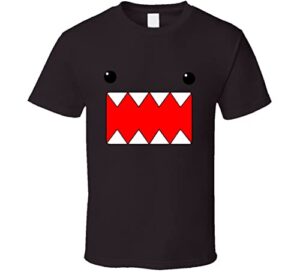 domo cartoon funny tv t shirt m dark chocolate