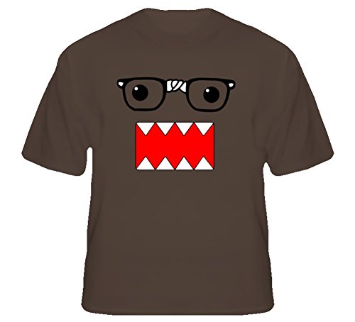 Domo Cartoon Funny Tv T Shirt XL Dark Chocolate