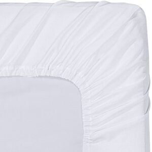 Utopia Bedding King Fitted Sheet - Bottom Sheet - Deep Pocket - Soft Microfiber -Shrinkage and Fade Resistant-Easy Care -1 Fitted Sheet Only (White)