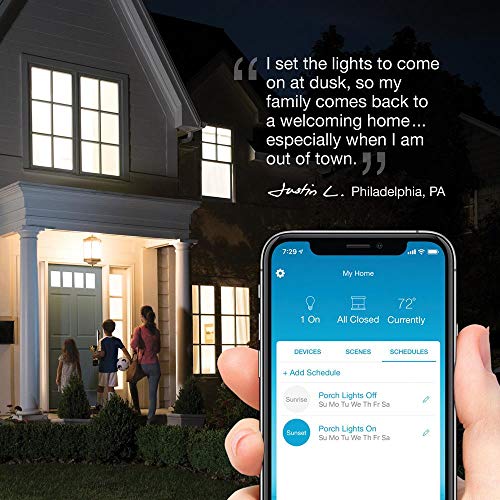 Lutron Caseta Deluxe Smart Dimmer Switch (2 Count) Kit with Caseta Smart Hub | Works with Alexa, Apple Home, Ring, Google Assistant | P-BDG-PKG2W | White