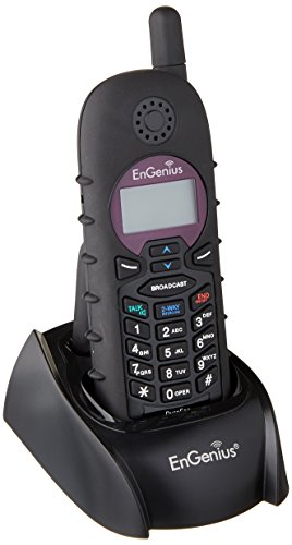 EnGenius Technologies DURAFON-SIP System 900 Mhz Radio Frequency, 10-Handset Landline Telephone, Gray